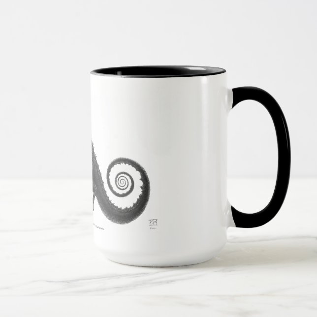Dr. Frroid, der ein Modell des Zeppelins stiehlt Tasse (Rechts)