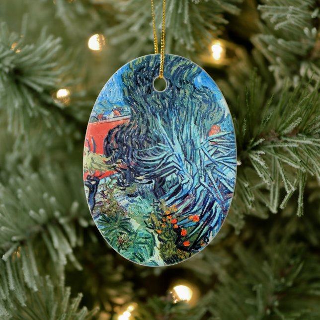 Dr. Gachet's Garden, Auvers von Vincent van Gogh Keramik Ornament (Baum)