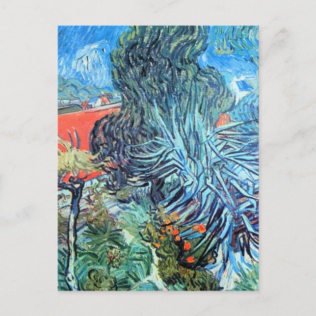 Dr. Gachet's Garden, Auvers von Vincent van Gogh Postkarte (Vorderseite)