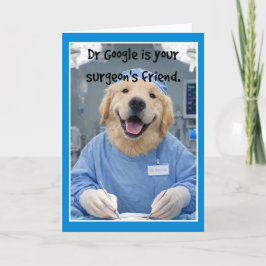 Dr Google Friend Get Well Card SF-1 Karte