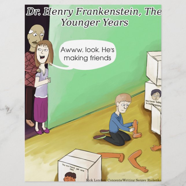 Dr. Henry Frankstien Jugendjahre (Vorderseite)