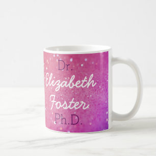 Dr. (Ihr Name) PhD-Abschluss-Tasse Kaffeetasse