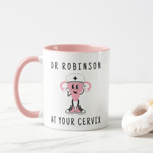 Dr. Individuelle Name bei Ihrem Muttertier Tasse (Mit Donut)