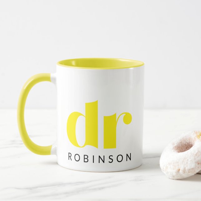 dr [Individuelle Name] Tasse (Mit Donut)