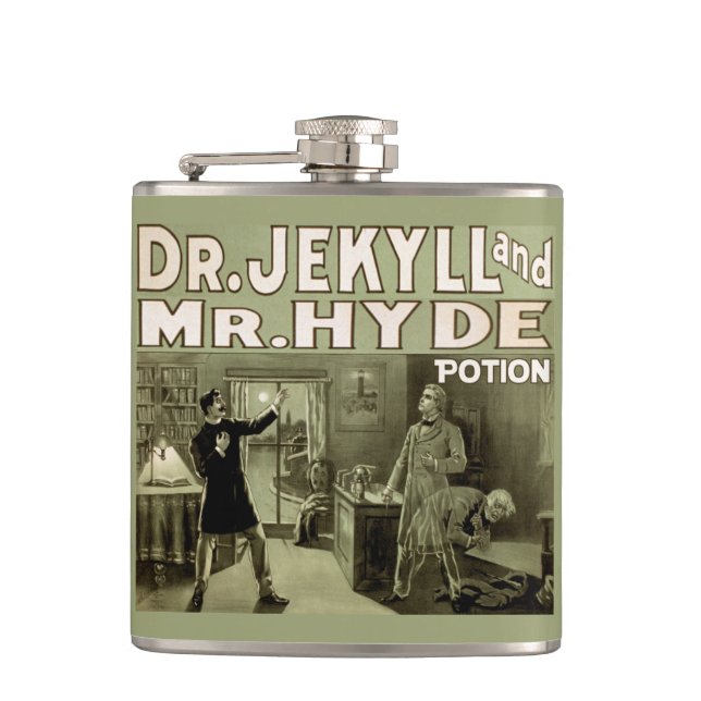 Dr. Jekyll und Mr. Hyde Trank Flachmann (Vorderseite)