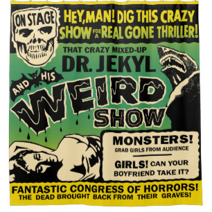 Dr. Jekyl's Weiß Spook Show Duschvorhang