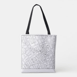 Dr. John Snow: Cholera-Karte von London, 1854 Tasche
