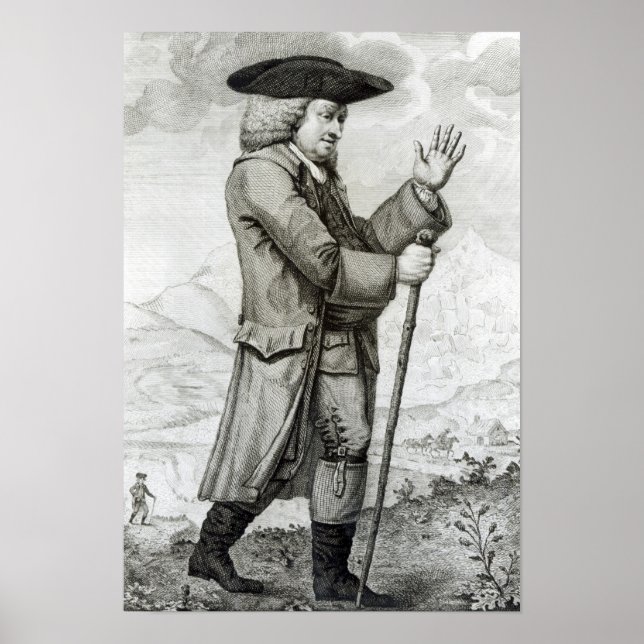 Dr. Johnson in seinem Reisekleid, 1786 Poster (Vorne)