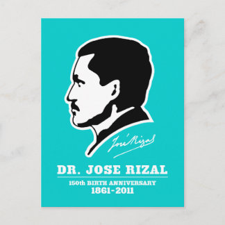 Dr. Jose Rizal anlässlich des 150. Geburtstags Sou Postkarte