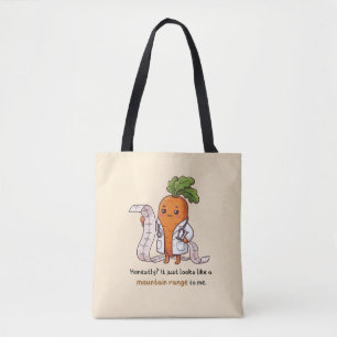 Dr. Karotte EKG-Gebirgszug Lustige Medizin-Tasche Tasche