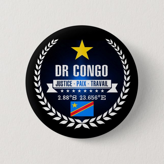 DR Kongo Button (Vorderseite)