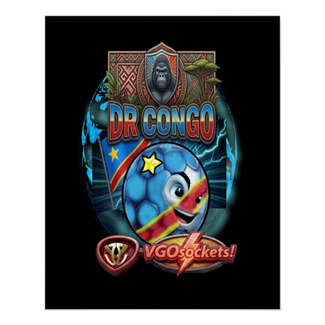 DR Kongo-GBall Poster (Vorderseite)