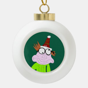 Dr. LeBrick Bah Humbug Weihnachten Keramik Kugel-Ornament