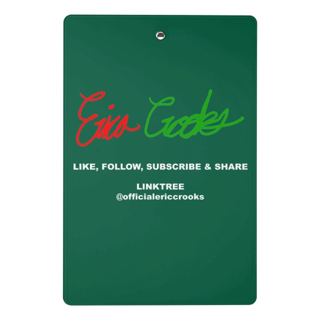 Dr. LeBrick Bah Humbug xmas Mini Klemmbrett (Rückseite)