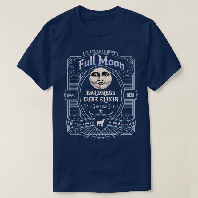 Dr. Lycanthropes Full Moon Elixir Halloween Werewo T-Shirt (Design vorne)