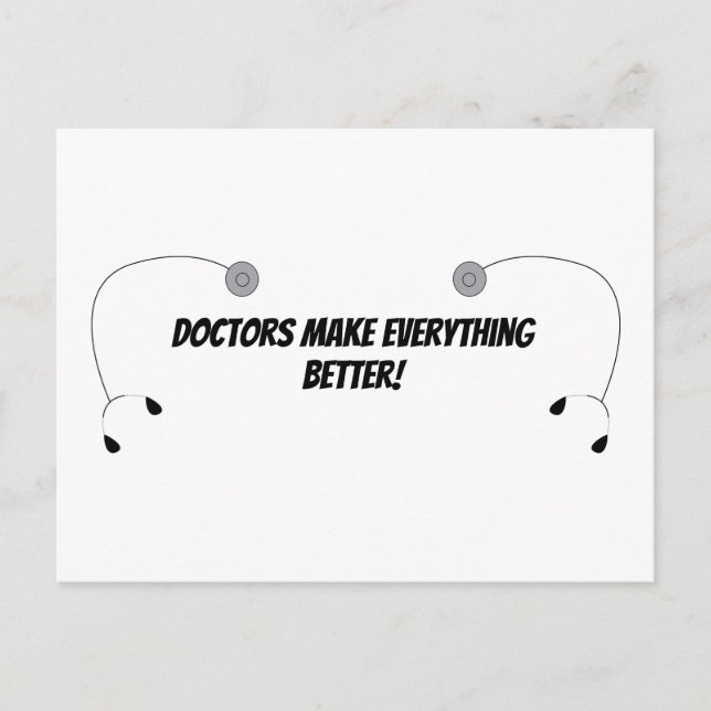 Dr. Make Everything Better Funny Personalize Postkarte (Vorderseite)