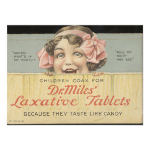 Dr. Miles Tablettes Laxatives Ephemera Photo Impri