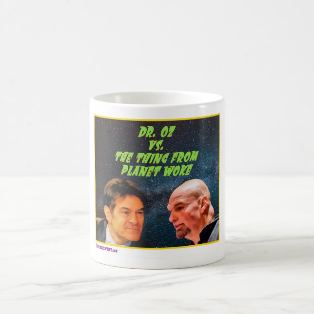 Dr. OZ gegen das "Ding" von Planet Geweckt Kaffeetasse (Mittel)