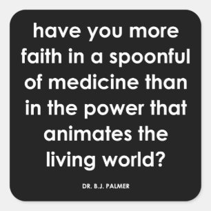 Dr Palmer Faith Citation Chiropratique Stickers