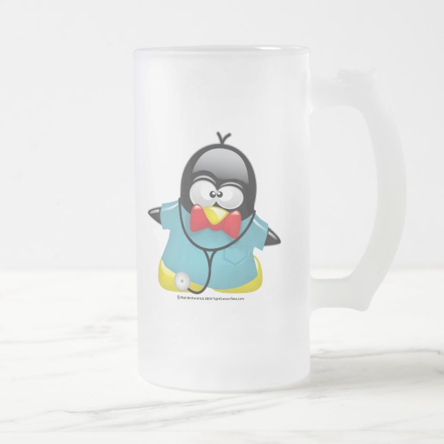 Dr. Penguin Mattglas Bierglas (Rechts)