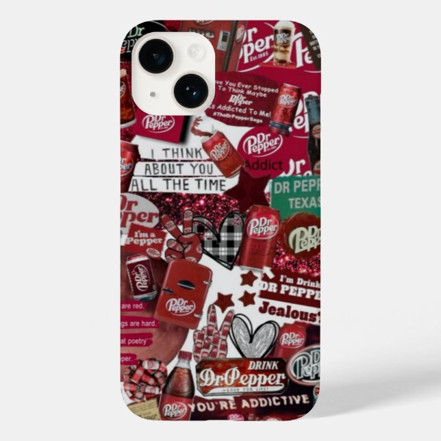 Dr. Pepper-Handy Case-Mate iPhone 14 Hülle (Rückseite)