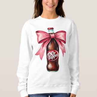 Dr. Pepper Pink Bow Coquette Sweatshirt