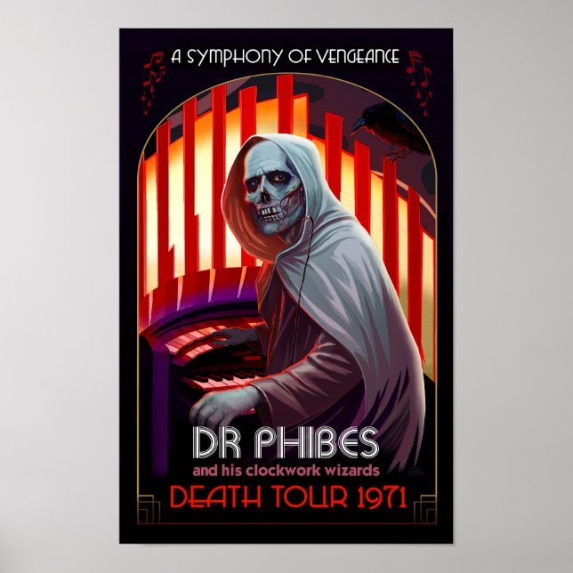 Dr. Phibes Symphony of Vengeance Poster – Rock Art (Vorne)