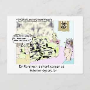 Dr Roarscach Innenausstatter Lustige T-Shirts & Ge Postkarte