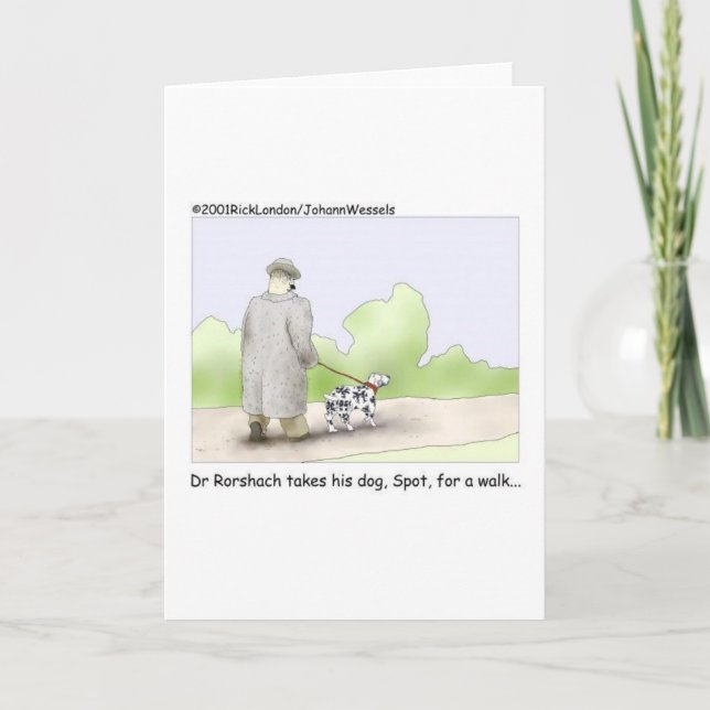 Dr. Roarshach Cartoon Geschenke, T-Shirts & Sammle Karte (Vorderseite)