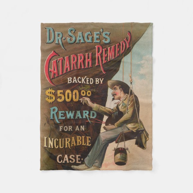 Dr. Sages "Catarrh Remedy" Fleecedecke (Vorderseite)