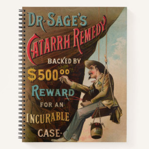Dr. Sages "Catarrh Remedy" Notizbuch
