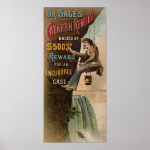Dr. Sages "Catarrh Remedy" Poster