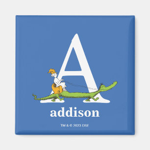 Dr. Seuss' ABC: Buchstabe A - Weiß Fügen Sie Ihr Magnet