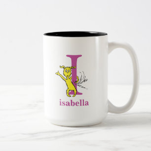 Dr. Seuss' ABC: Buchstabe I - Lila Namen hinzufü Zweifarbige Tasse