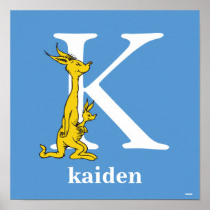 Dr. Seuss ABC: Buchstabe K - Weiß Fügen Sie Ihre Poster