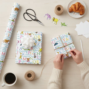 Dr. Seuss' ABC-Muster mit Wörtern Geschenkpapier Set
