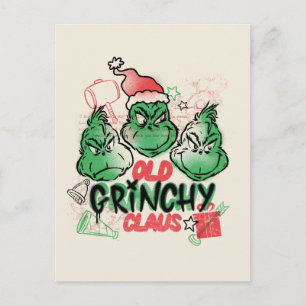 Dr. Seuss Alter Grinch Claus Postkarte