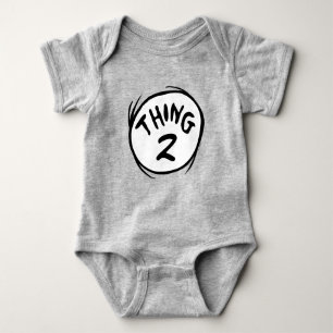 Dr. Seuss Benutzerdefinierte Sache Eins Sache Zw Baby Strampler