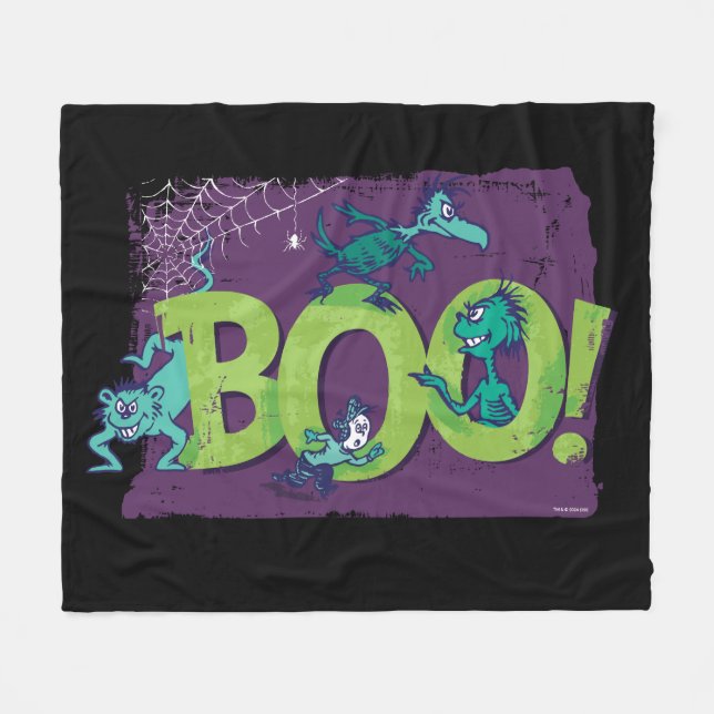 Dr. Seuss | BOO! Halloween Graphic Fleecedecke (Vorderseite (Horizontal))