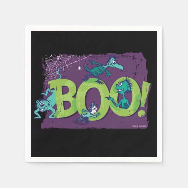 Dr. Seuss | BOO! Halloween Graphic Serviette (Vorderseite)