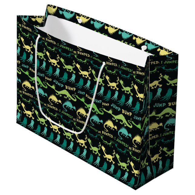 Dr. Seuss | "Bump Jump" Hallowen Pattern Große Geschenktüte (Vorderseite Schrägansicht)