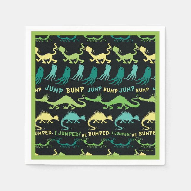 Dr. Seuss | "Bump Jump" Hallowen Pattern Serviette (Vorderseite)