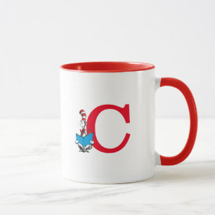 Dr. Seuss Cat in the Hat - Reading Monogram C Tasse
