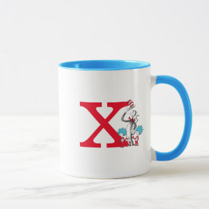 Dr. Seuss Cat in the Hat, Thing One Monogram X Tasse