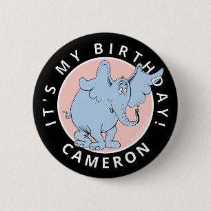 Dr. Seuss Character Confetti   KINDERGEBURTSTAG Button