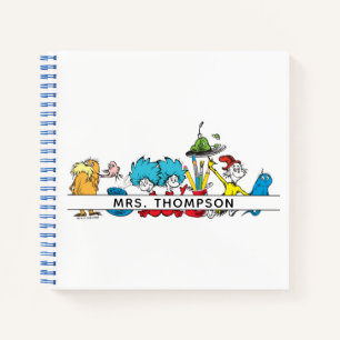 Dr. Seuss Characters & Teacher Name Notizbuch