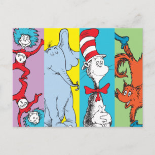 Dr. Seuss   Charakter-Slice Postkarte