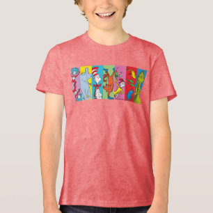 Dr. Seuss Charakter-Slice Tri-Blend Shirt