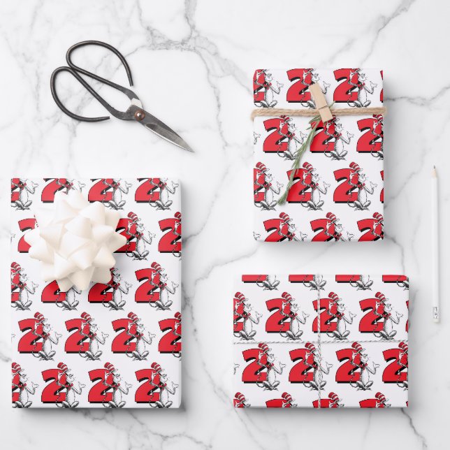Dr. Seuss - Charaktere | KINDERGEBURTSTAG Geschenkpapier Set (Vorderseite)