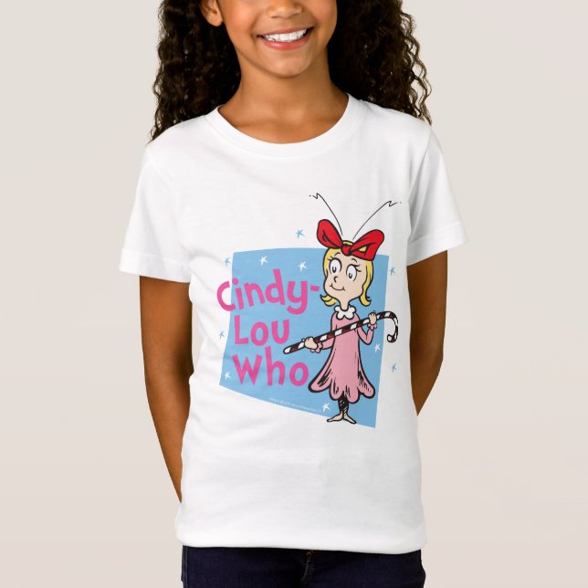 Dr. Seuss | Cindy-Lou Who - Candy Cane T-Shirt (Vorderseite)